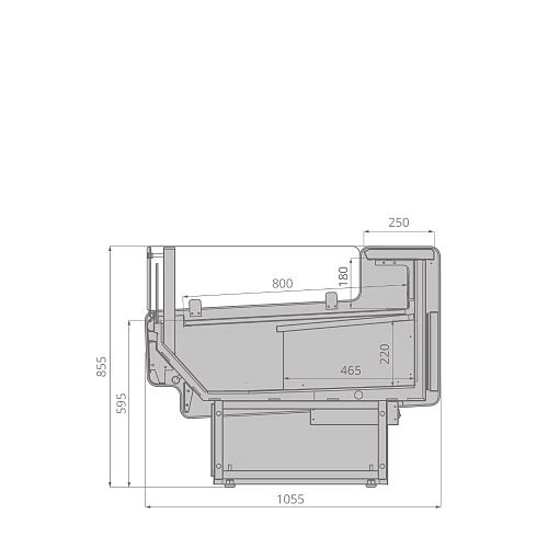 0ca239796ef6ca79857993133e6a2fb7.webp Витрина холодильная BRANDFORD AURORA Slim SQ 320 вентилируемая SELF