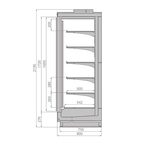 213e7317259208f0c76ee5993a71c8c0.webp Шкаф морозильный BRANDFORD ODISSEY Slim 200