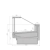 2aa3f08c70794b4bdd7421ac9f2ac132.webp Витрина холодильная BRANDFORD AURORA SQ 250 вентилируемая