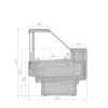 Витрина холодильная BRANDFORD AURORA Slim SQ 250 рыба на льду