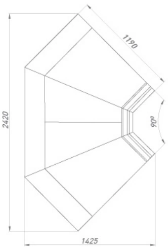 3d7d5db4812a40ecc1f3c88097600d28.webp Витрина холодильная BRANDFORD AURORA Закрытый угол 90 вентилируемая