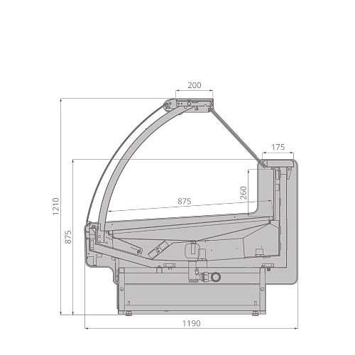 666fdf13f0aedc3ab368e53474969fb5.webp Витрина холодильная BRANDFORD AURORA 190 рыба на льду