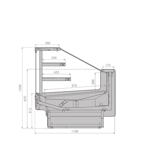 76d07d4c3b00831926cd48366ece0f19.webp Витрина холодильная BRANDFORD AURORA SQ 250 кондитерская
