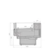 Витрина холодильная BRANDFORD AURORA Slim SQ 190 рыба на льду SELF