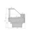Витрина холодильная BRANDFORD AURORA Slim SQ 250 вентилируемая