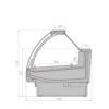 daa17f40765d0e24b962b74be224e411.webp Витрина холодильная BRANDFORD AURORA 125 Reverse Glass вентилируемая
