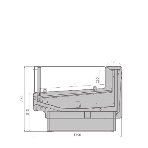 ec1819c7731758e5ae853e2bd159a378.webp Витрина холодильная BRANDFORD AURORA SQ 125 вентилируемая SELF