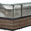 Витрина холодильная CARBOMA GC111 SV 1,25-1, 1008, темный дуб