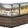 Витрина холодильная CARBOMA GC111 SV 1,25-1, 1008, темный дуб