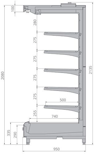 nhgnvcvoi27sff0k308kxwoauafw71mv.webp Горка холодильная BRANDFORD VR2080.950 1250