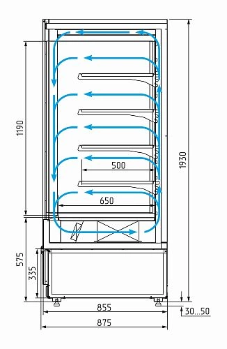 obalues1bp4wo9uxoulneryoakddu32c.webp Витрина холодильная CARBOMA FC20-08 VM 0,7-2 (Carboma Cube 1930/875 ВХСп-0,7)