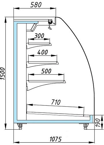 p3wip1cu602gig4kr8sfxq4pzhiy6rbu.webp Горка холодильная АРИАДА Рига ВС65 - 2500