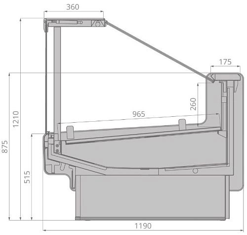 q29712ihamlosqgwbg0lsq8xiffygr8o.webp Витрина морозильная BRANDFORD Aurora SQ 125