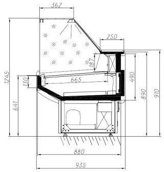 td8384ou4vfmuj6q1yya1a78g361g52b.webp Витрина холодильная АРИАДА Altair Cube ВС75-1000