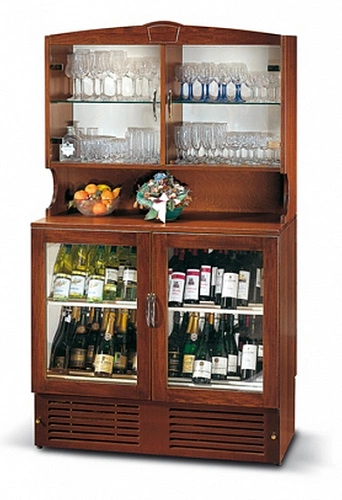 2c1b4a5efb2852031c8e64dc294bfca2.webp Шкаф винный ENOFRIGO MADIA CRISTAL темный орех