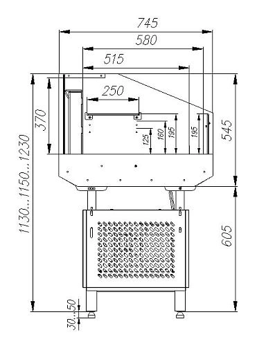 Витрина холодильная CARBOMA PF07-12 VM 0,9-2 9006