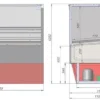 61q5x2ijuq1cyh3s0p1t8us4l136wee5.webp Витрина холодильная кубическая KIFATO Атланта 1500 СТ статика вынос