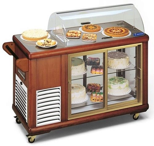 6341b9630f786b52ce9497f581725faa.webp Салат-бар TECFRIGO Carrellino 250 темный орех