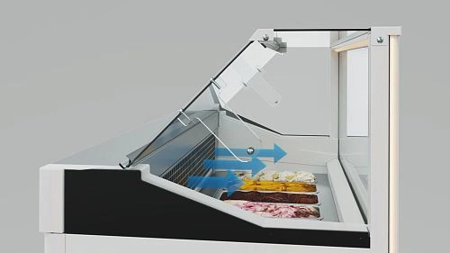 Витрина холодильная CARBOMA IC72 SL 1,3-1 стандартный цвет