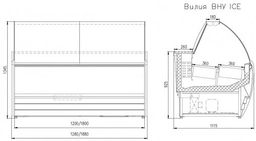 737cd6e825ecc4a35503032ac2ab0faa.webp Витрина для мороженого ENTECO Вилия180 ВН ICE