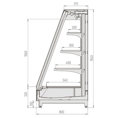 b0xbll1o6jnmet9hbl8kf29jzg60uh54.webp Витрина холодильная BRANDFORD Ikar Slim SQ 125
