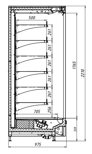 bdd071ed33b3e18890b4036b4d048554.webp Витрина холодильная POLAIR MONTE MH TG