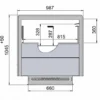 bec8601f113ce3c7b09bef0fdf88df3e.webp Витрина холодильная POLAIR CARINO 2500-098 LG Plug-in-3 кл. (-22…-15)