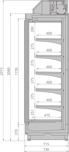 bq0fr9kvpn9pse5zzepm940zhrzpbswx.webp Горка холодильная BRANDFORD Cronox 2080.700.125