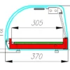 deffc3f005ba0735c81cb9367a3d8f3f.webp Витрина настольная холодильная CARBOMA Sushi Bar AС37 SM 1,5-1
