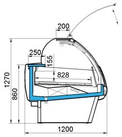 fne1tp2vml8jbo5ofzajknszp3ggky4z.webp Витрина холодильная АРИАДА Диона ВН21-1250