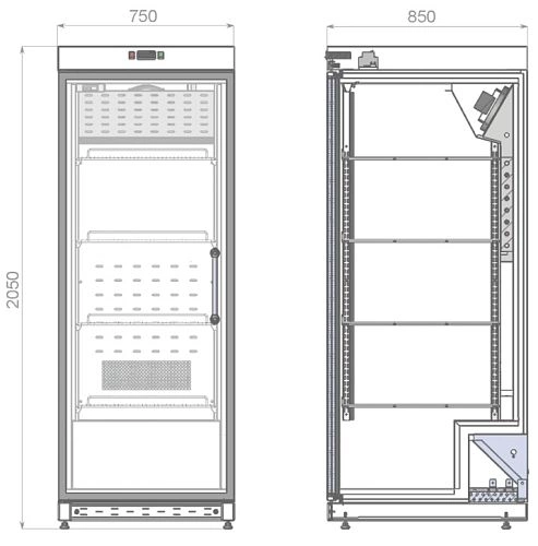 h9zcan9d57n2z773mx5ifldg00bm7wiq.webp Шкаф морозильный KIFATO Арктика 750х800х2050 НТ стеклянная дверь
