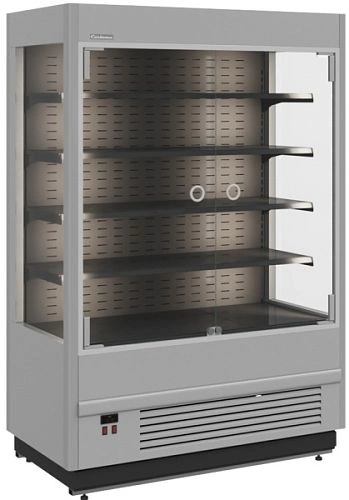 j1cdkvlycizz481petn2a7h4fmziyr1r.webp Горка холодильная CARBOMA FC20-07 VM 1,3-1 LIGHT фронт X0, серо-черный