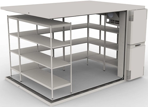 q5dwyekyl1l67vuqk7qixc87wixid8x3.webp Камера морозильная HAPPYCHEF FR R/L 12/12 S/S+shelving