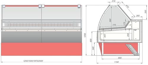 w81v424ajddv47xgvaomrbty3et5myk2.webp Витрина холодильная KIFATO Аляска 1250 СТ статика