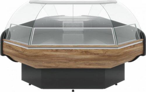 84e1gkes8tz8tq9h3r28x1lqssi7qga5.jpg Витрина холодильная Carboma G120 VV-5 KombiLux (внешний угол, динамика)