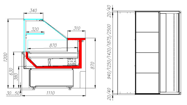htq803myvc04lc6qixkm6qc3bb3wr2w7 Витрина холодильная Carboma GC110 VV 2,5-1 (ВХСр-2,5 Carboma GC110, динамика, 1006 дуб)