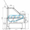 Витрина холодильная Carboma GC111 VV 1,25-1 (газлифт, динамика, 1010 Мариель)