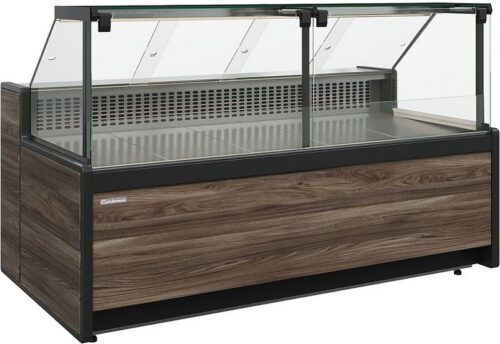 Витрина морозильная Carboma GC111 SL 2,0-1 (газлифт, 1008 Темный дуб)