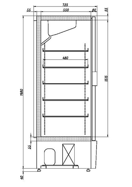 tbse1mflf82f2howz6bh5ehw5apyu3gs Морозильный шкаф Ариада Рапсодия R1400LS (пропан)
