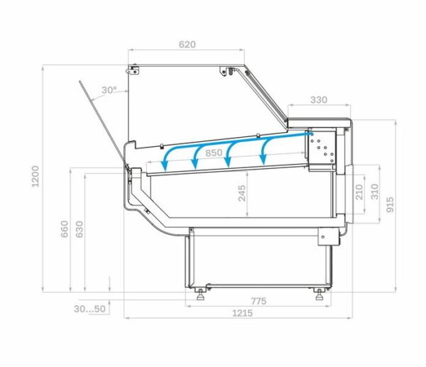 vz1mdgr2p3j9fuhtrj8ve7vuh4q1x371 Витрина холодильная Carboma GC120 SV 2,5-1 (3004)